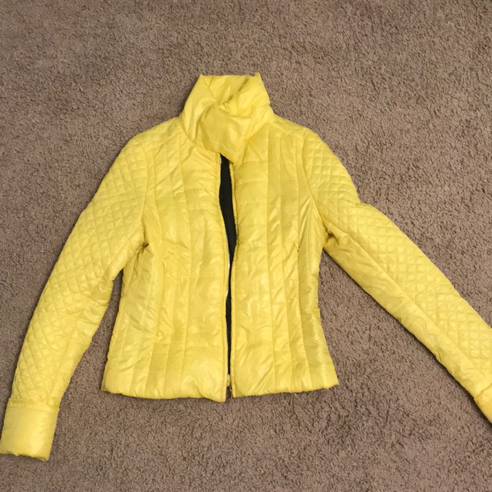 Urban Renewal bright yellow lightweight jacket.